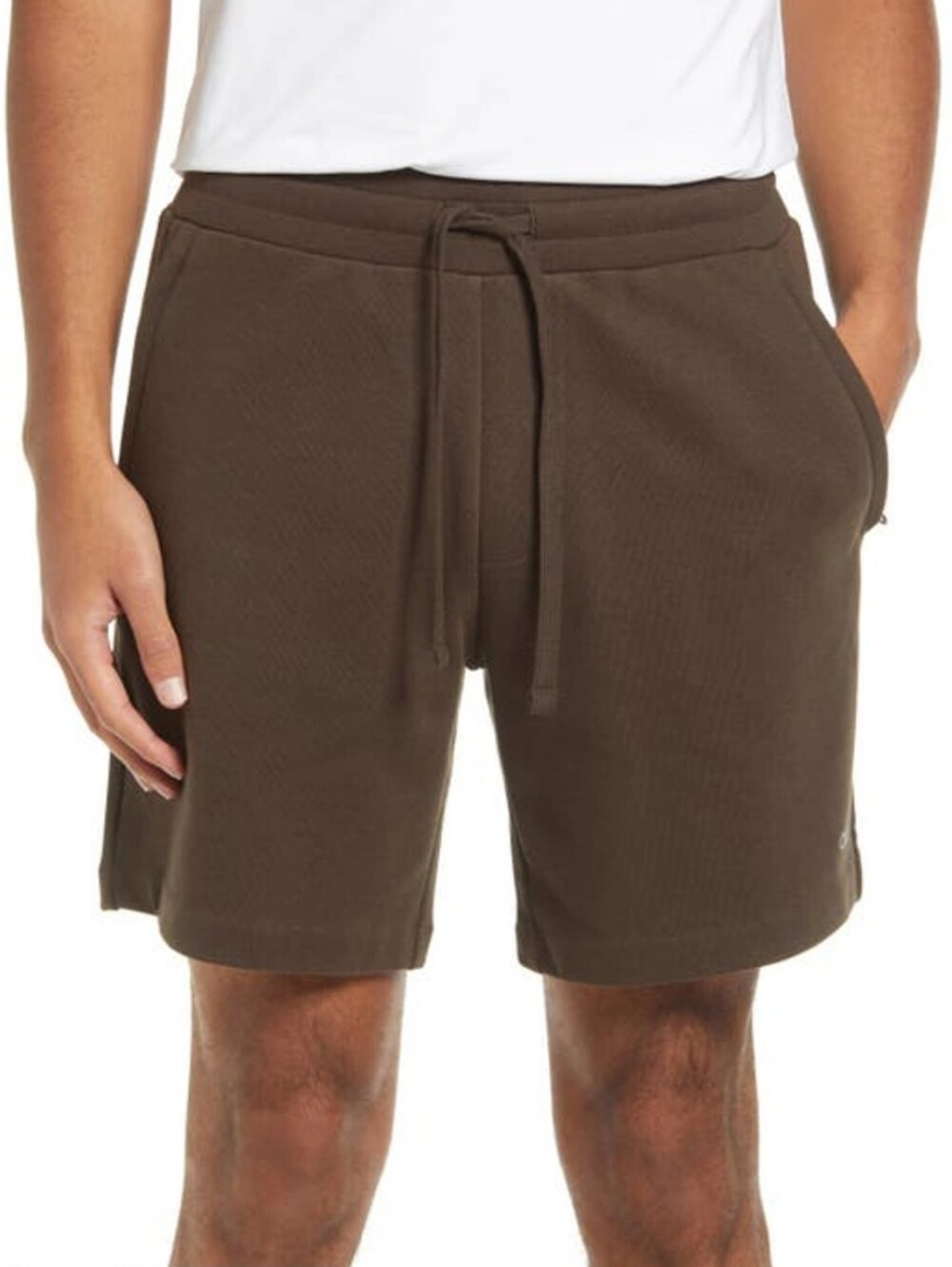 Alo Yoga Men’s Brown Cotton Drawstring Sweat Shorts S
